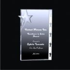 Certificate type Crystal Trophy with Star